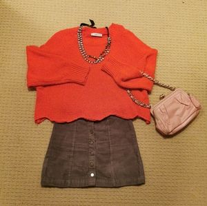 Bright Orange Sweater